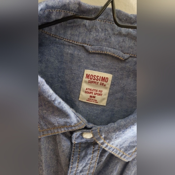 Shirt Blue "Mossimo" Size M - Picture 2 of 3